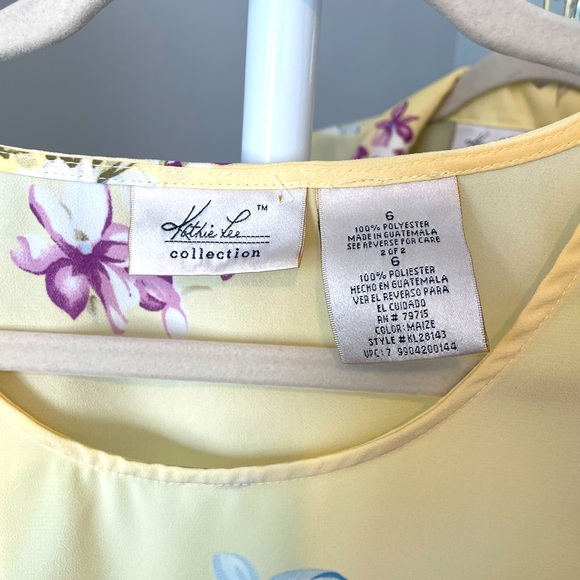 Kathie Lee Vintage Floral Maxi Dress Sz 6 - Picture 3 of 3